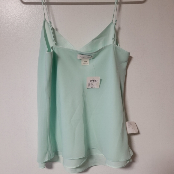 Club Monaco NWT Kora Cami Chemise GREEN/VERT Color size extra small. - Picture 8 of 13